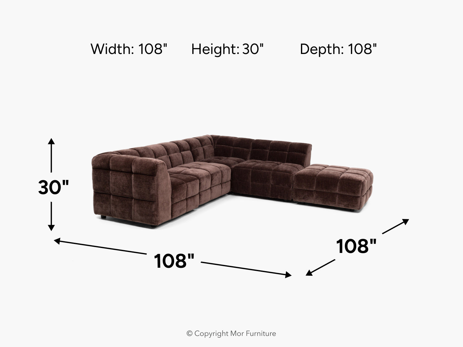 VALMNT000:Valmont 5 Piece Sectional, 
