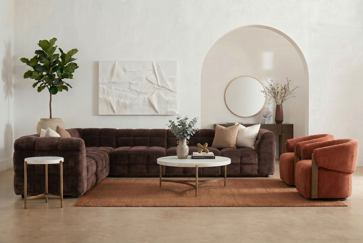 VALMNT001:Valmont 6 Piece Sectional, 