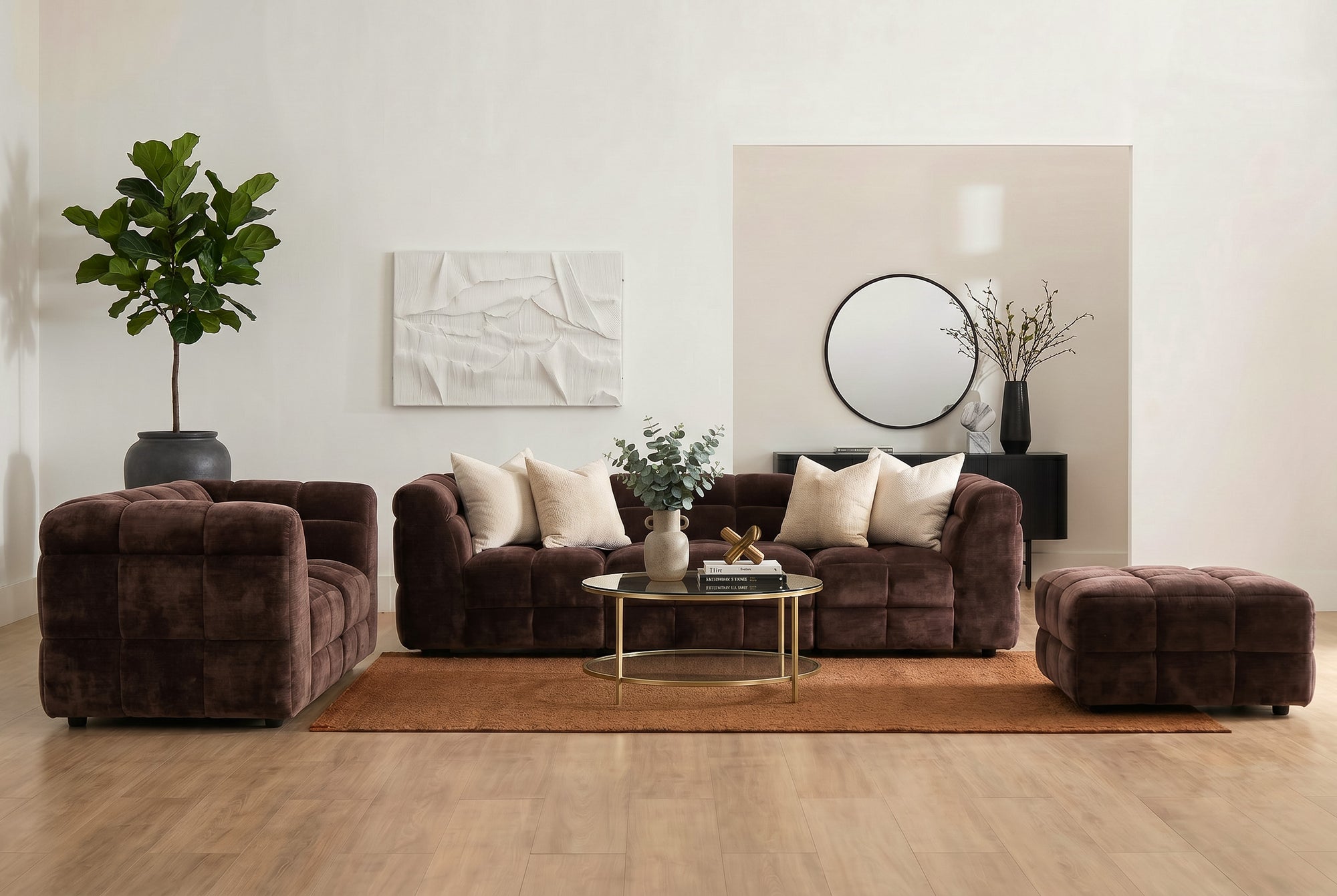 VALMNT004:Valmont Sofa & Loveseat, Styled