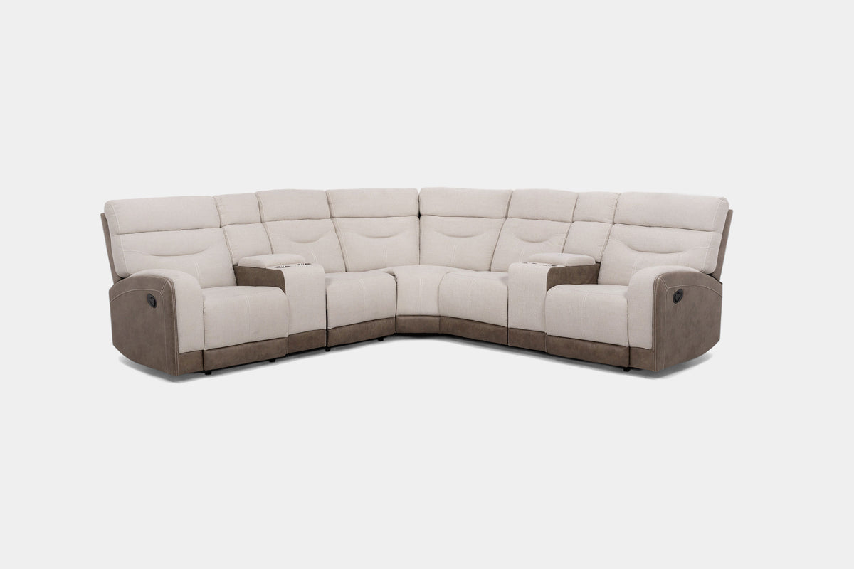 VESPID005:Vespid 3 Piece Reclining Sectional, Angled