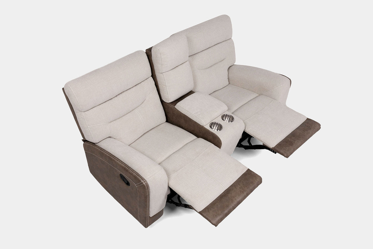 119837025:Vespid Gliding Console Loveseat,  ReclinedAngled