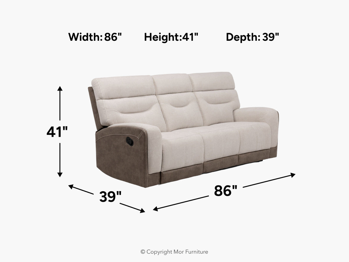 129930904:Vespid Reclining Sofa, 