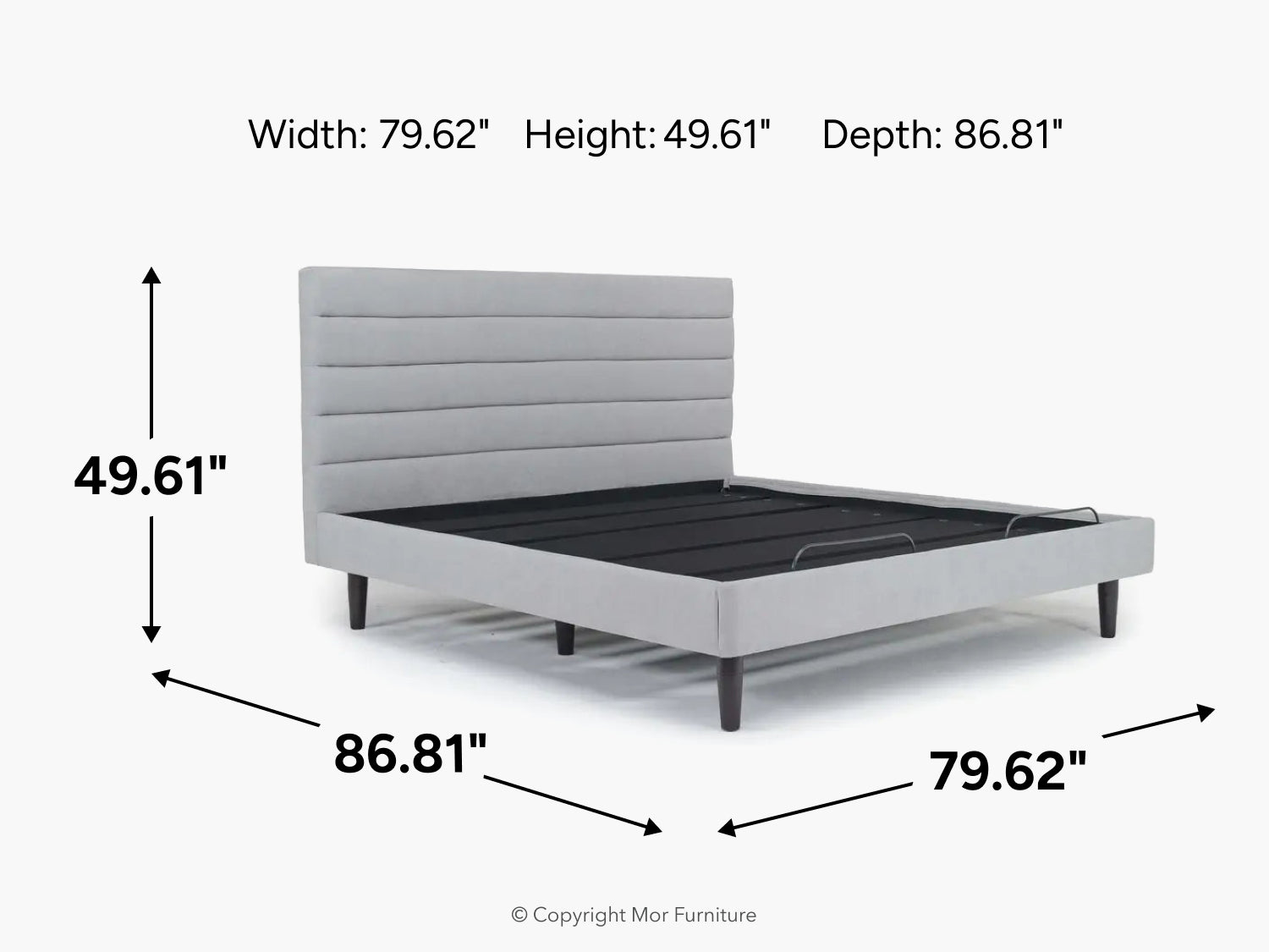 GAVIN3725:Vista Adjustable Foundation Bed, 