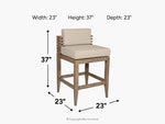 491469245:Vivid Outdoor Counter Height Stool, 