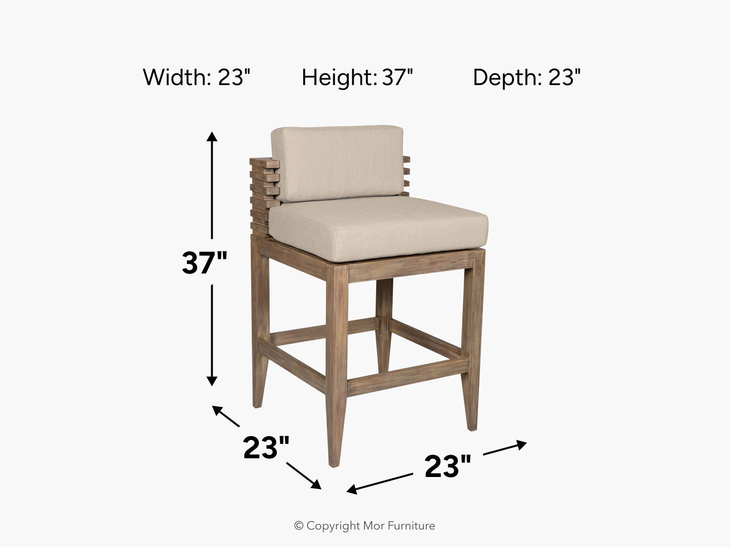 491469245:Vivid Outdoor Counter Height Stool, 