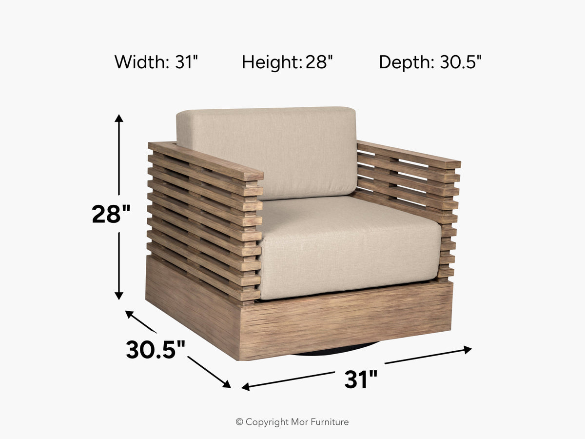 053744920:Vivid Outdoor Swivel Chair, 