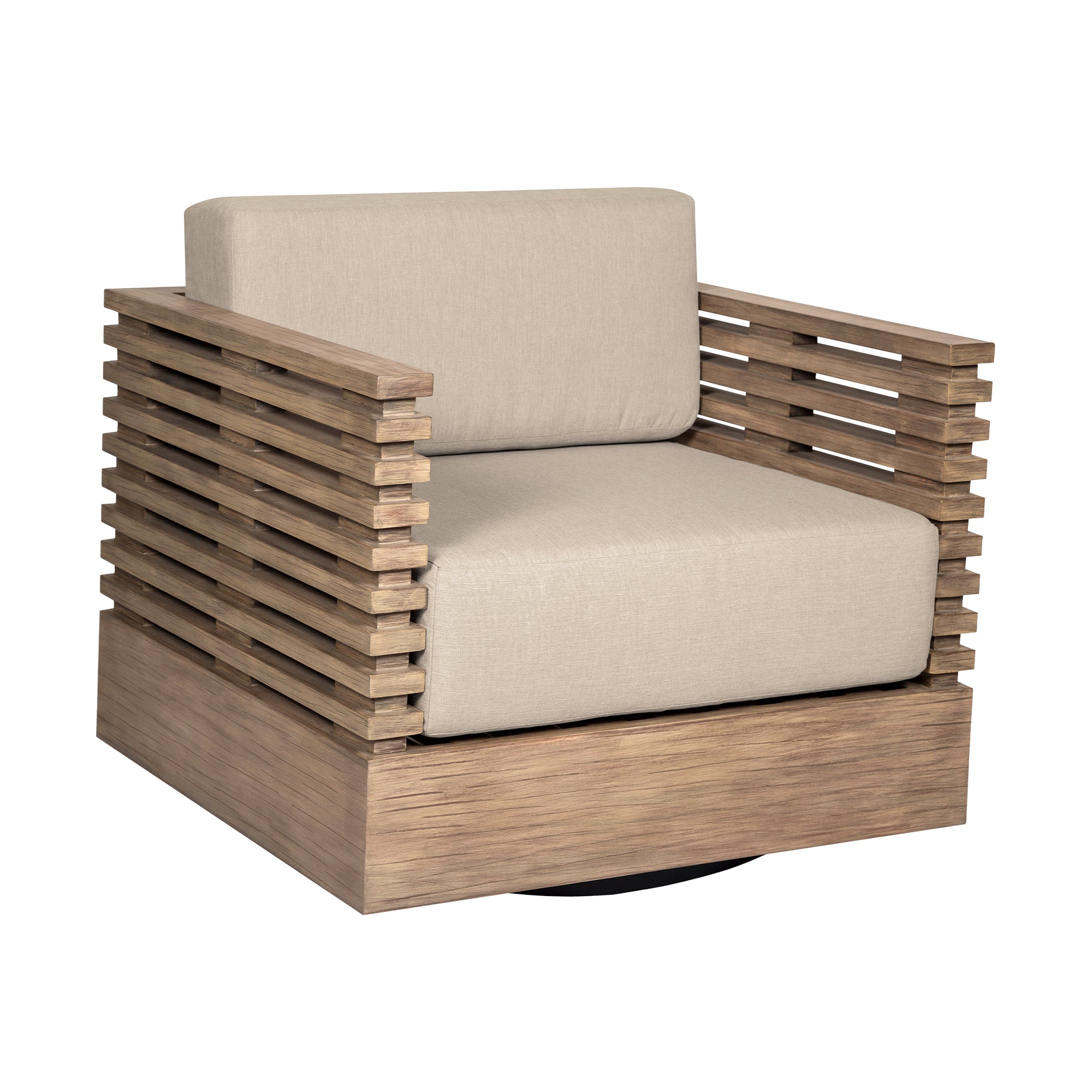 053744920:Vivid Outdoor Swivel Chair, AngledAngle