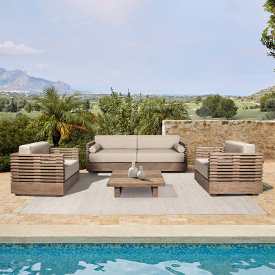 VIVID0001:Vivid Outdoor 4 Piece Patio Se, Styled