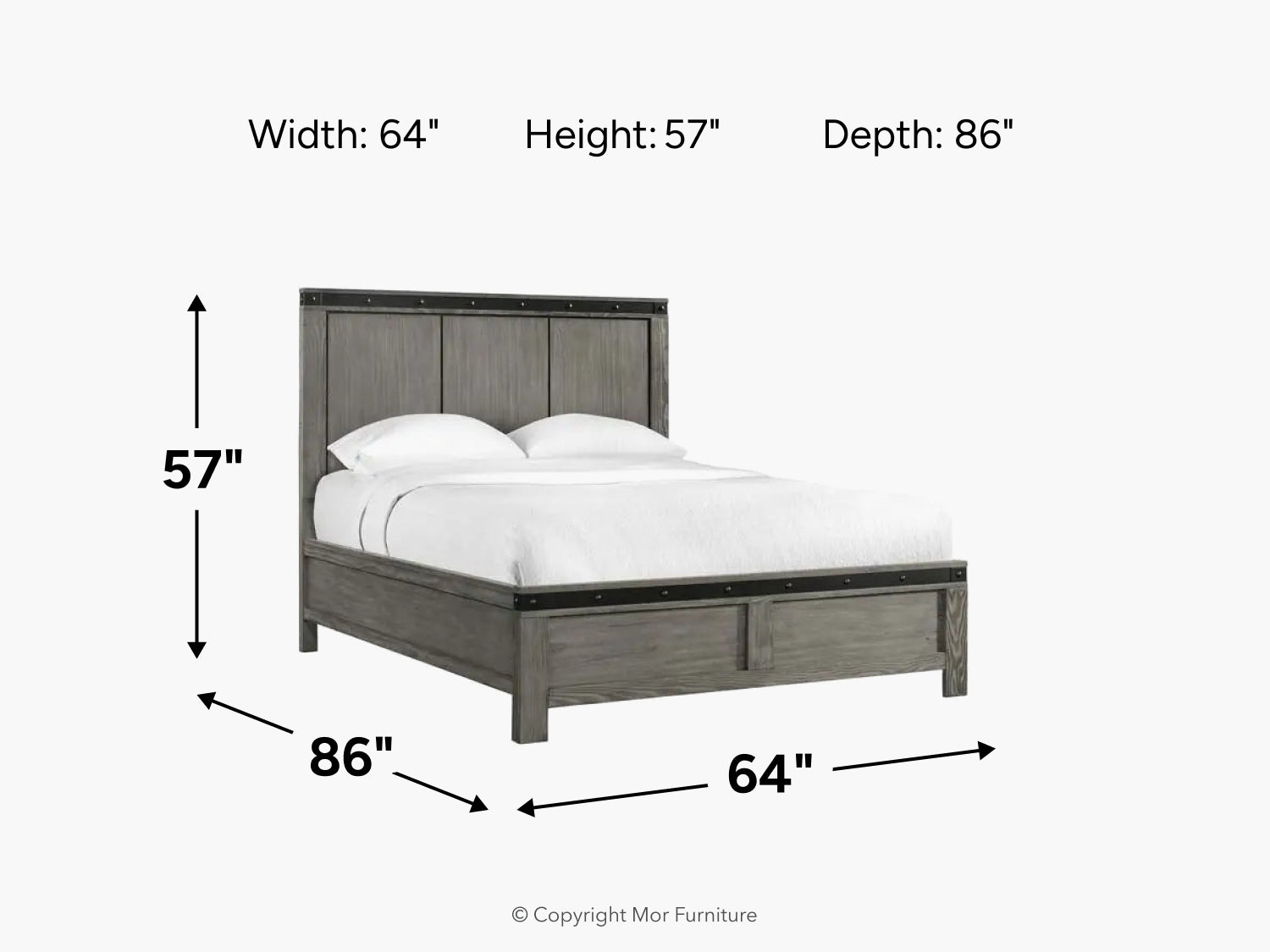 WADEQUEEN:Wade Panel Bed, 