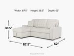 WAITSFLD4:Waitsfield Full Pullout Sofa Chaise, 