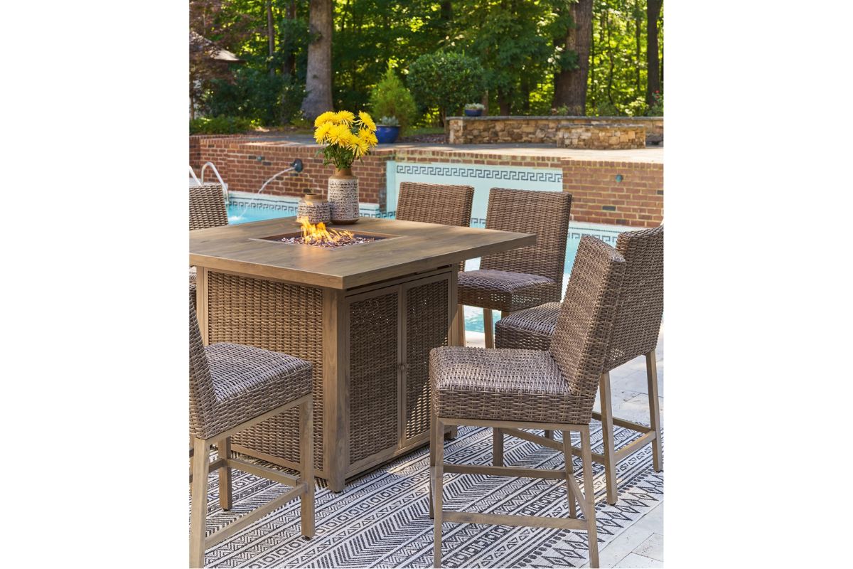 433100393:Walton Bridge Patio Bar Table, Styled