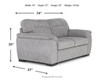 123760017:Wanda Full Sleeper Loveseat, 