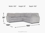 WANDA0004:Wanda Full Tux Sleeper Sectional, 