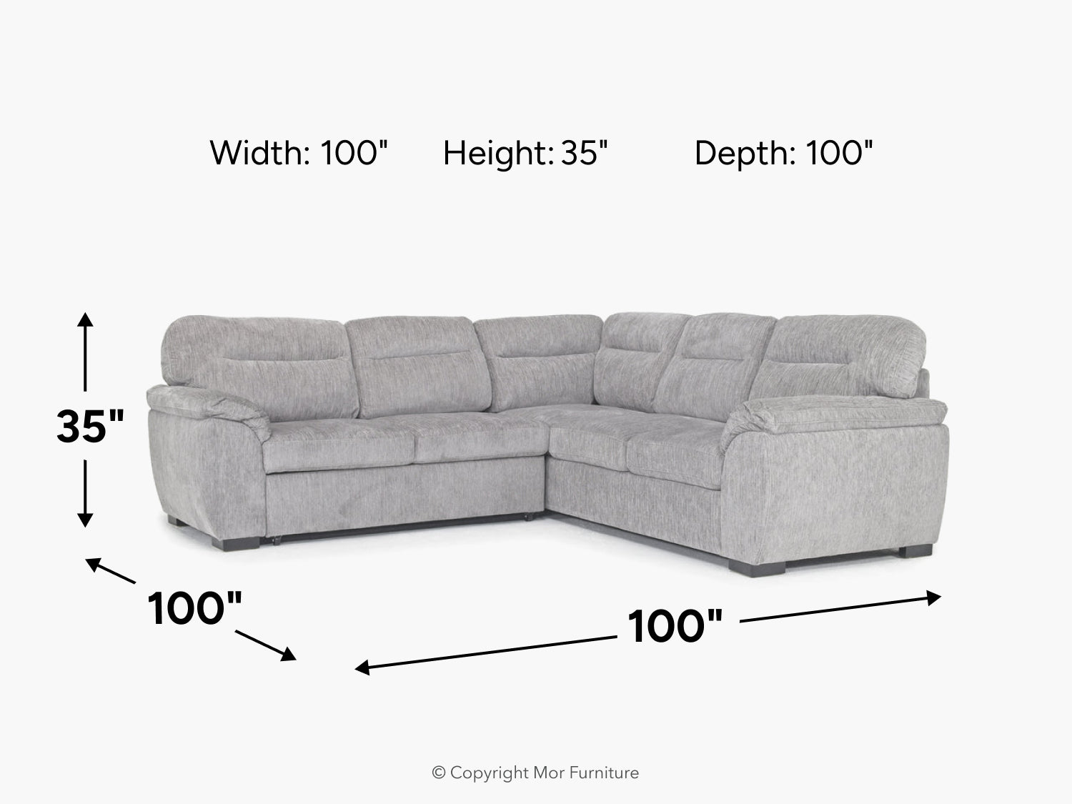 WANDA0004:Wanda Full Tux Sleeper Sectional, 