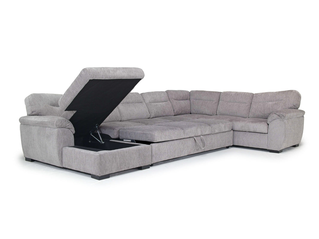 WANDA0047:Wanda Q Pullout Chaise Sec, Open