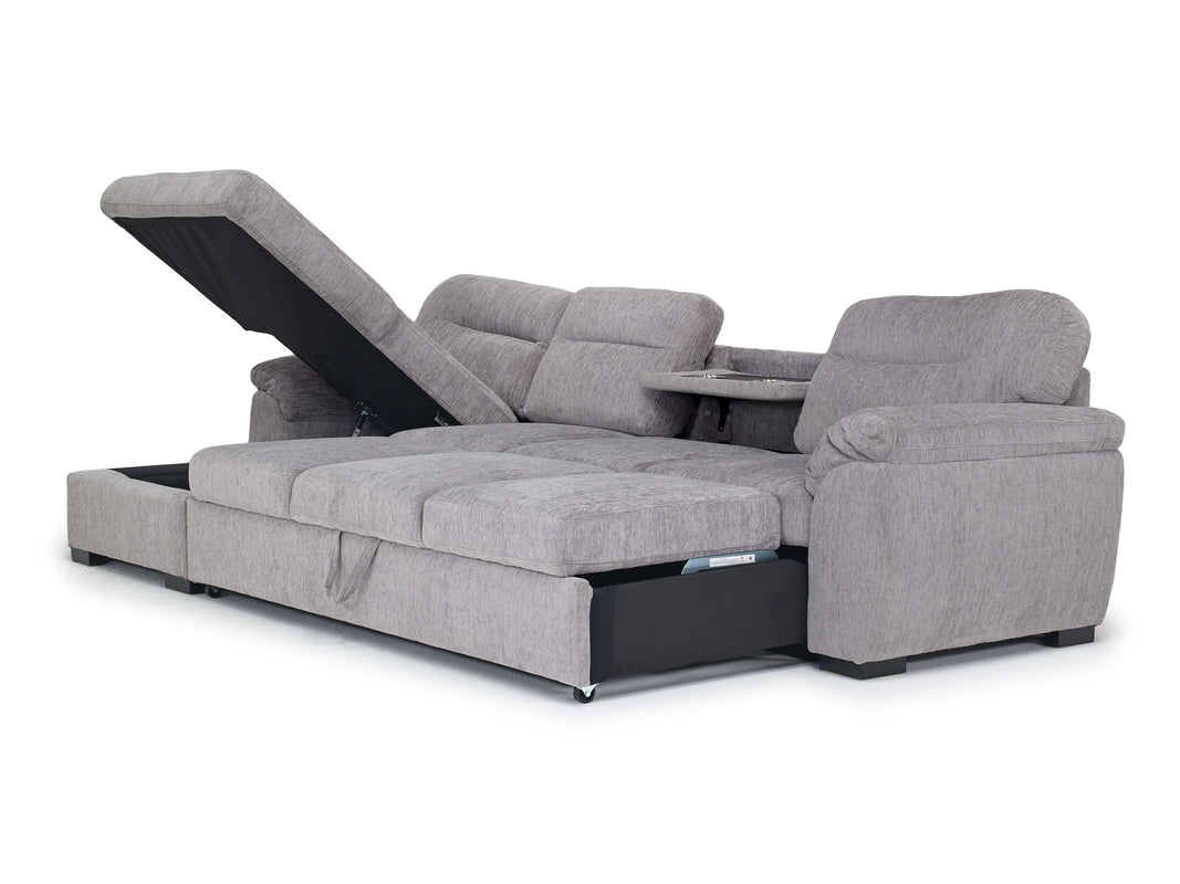 WANDA0029:Wanda Queen Pullout Sofa Chais, Open