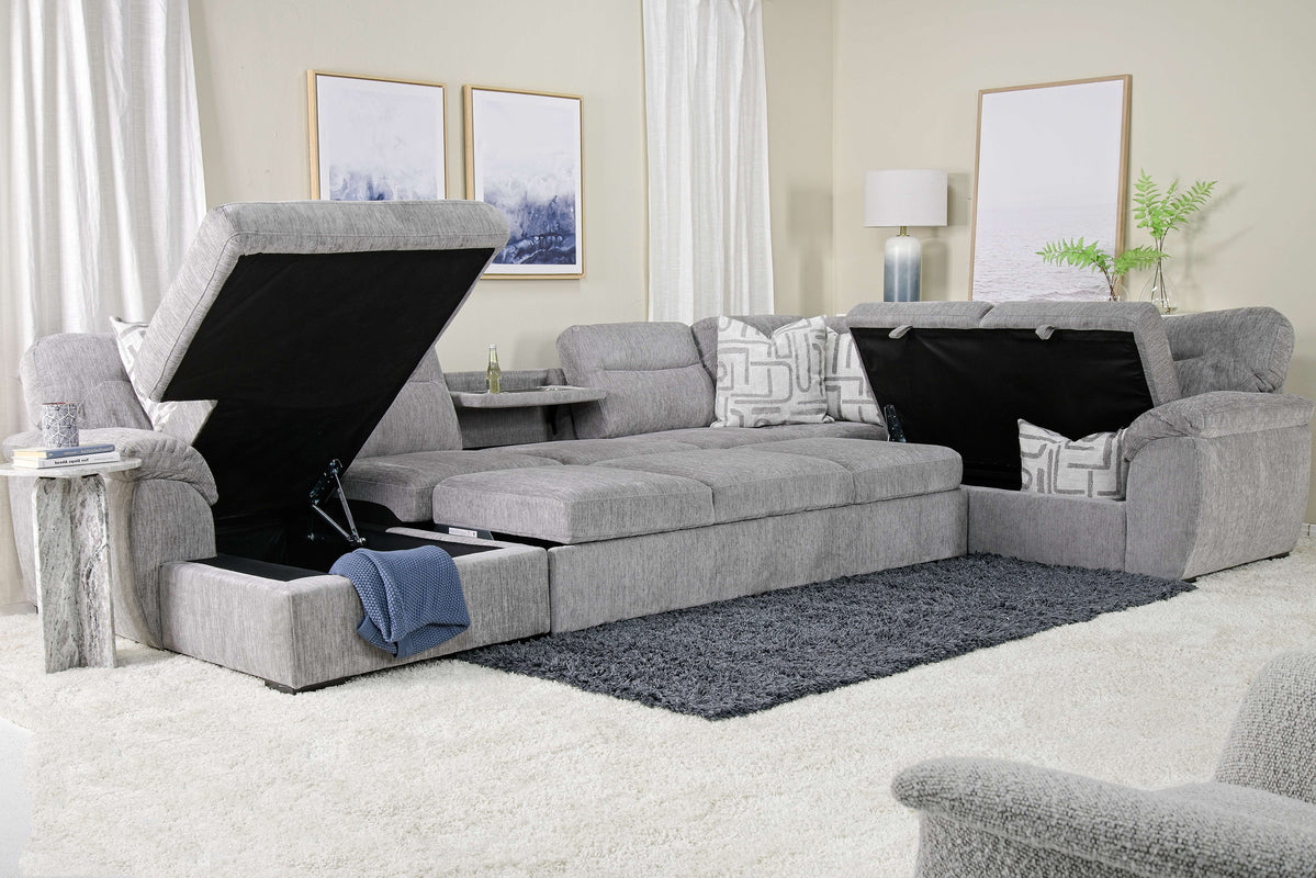 WANDA0052:Wanda Full Pullout Dual Chaise, StyledOpen