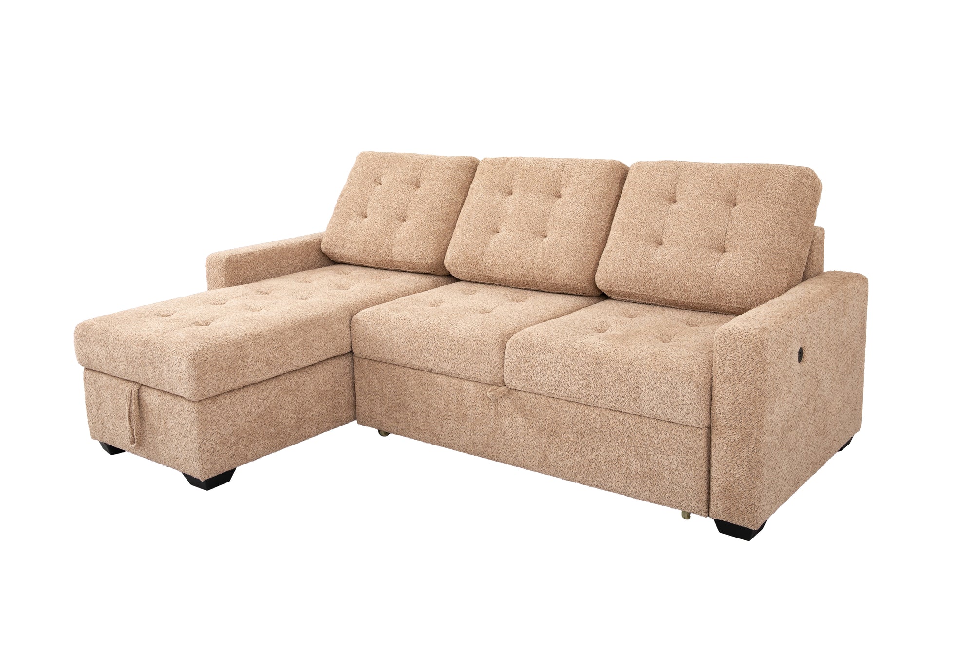 WARREN001:Warren Full Pullout Sofa Chaise, Angled