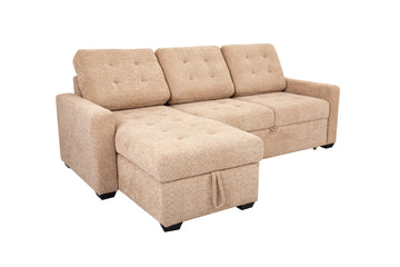 WARREN001:Warren Full Pullout Sofa Chaise, Angled
