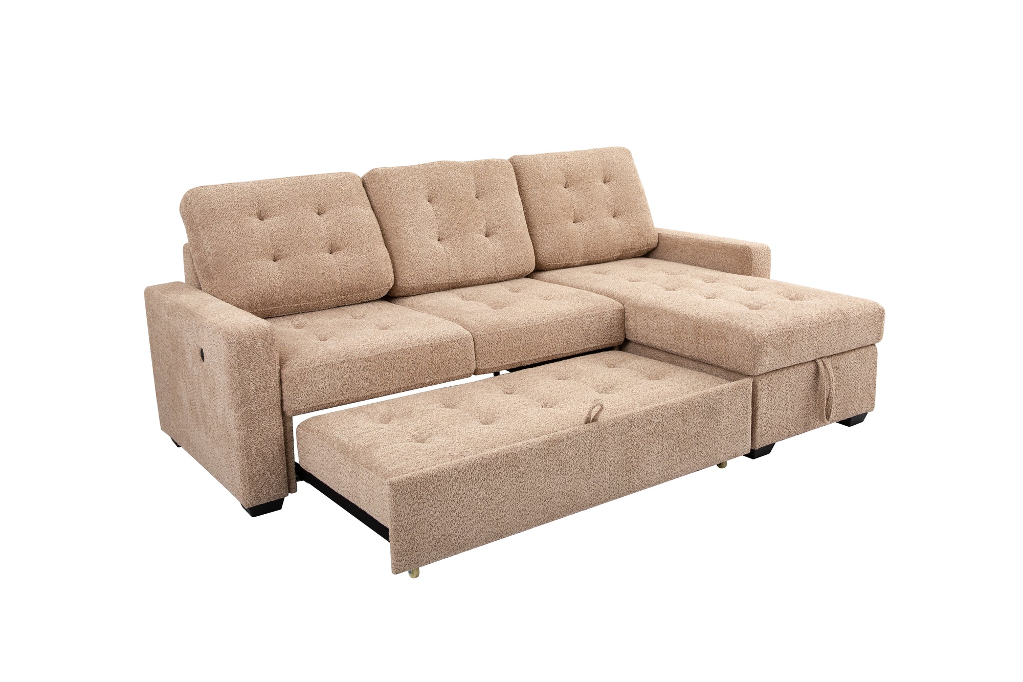 WARREN002:Warren Full Pullout Sofa Chaise, Angled