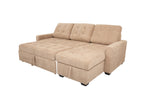 WARREN002:Warren Full Pullout Sofa Chaise, Angled