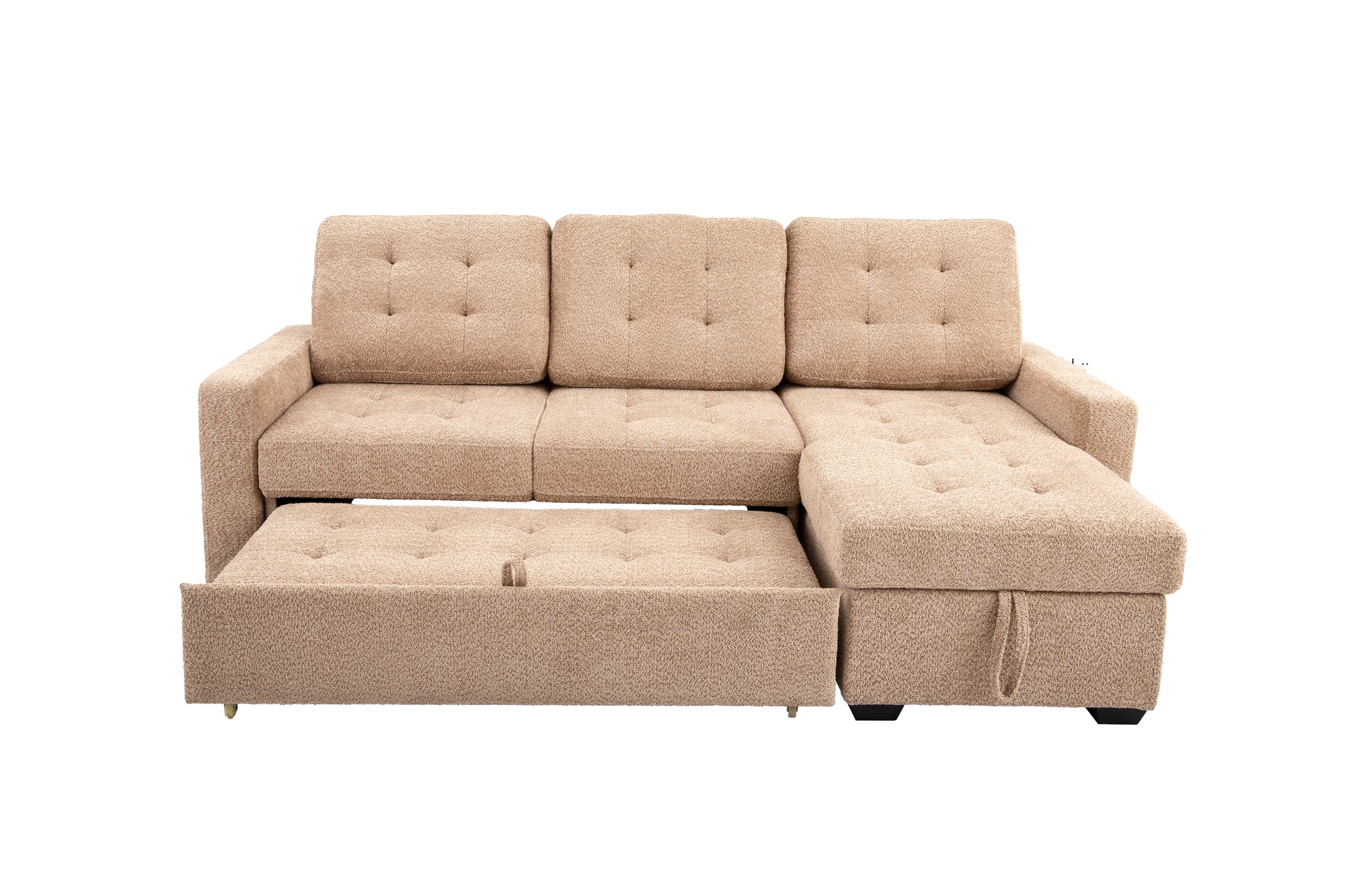 WARREN002:Warren Full Pullout Sofa Chaise, Front