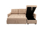 WARREN002:Warren Full Pullout Sofa Chaise, Open