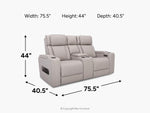 579392476:Watton 2 Power Console Loveseat, 