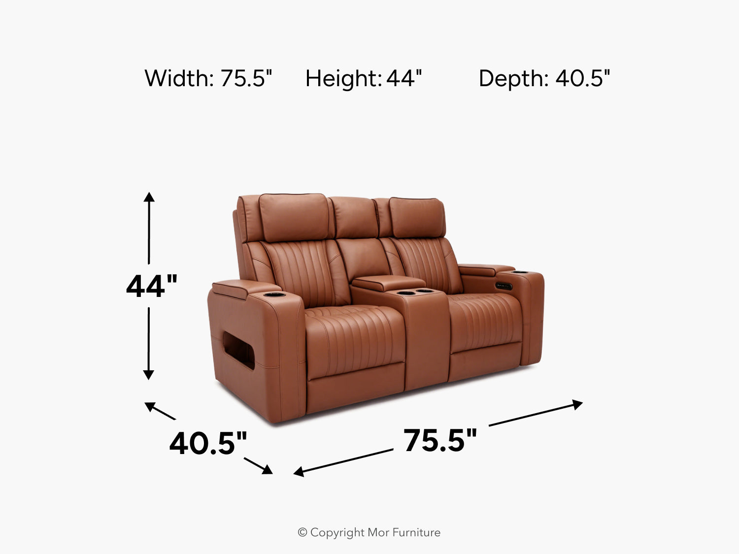 879824405:Watton 2 Power Console Loveseat, 