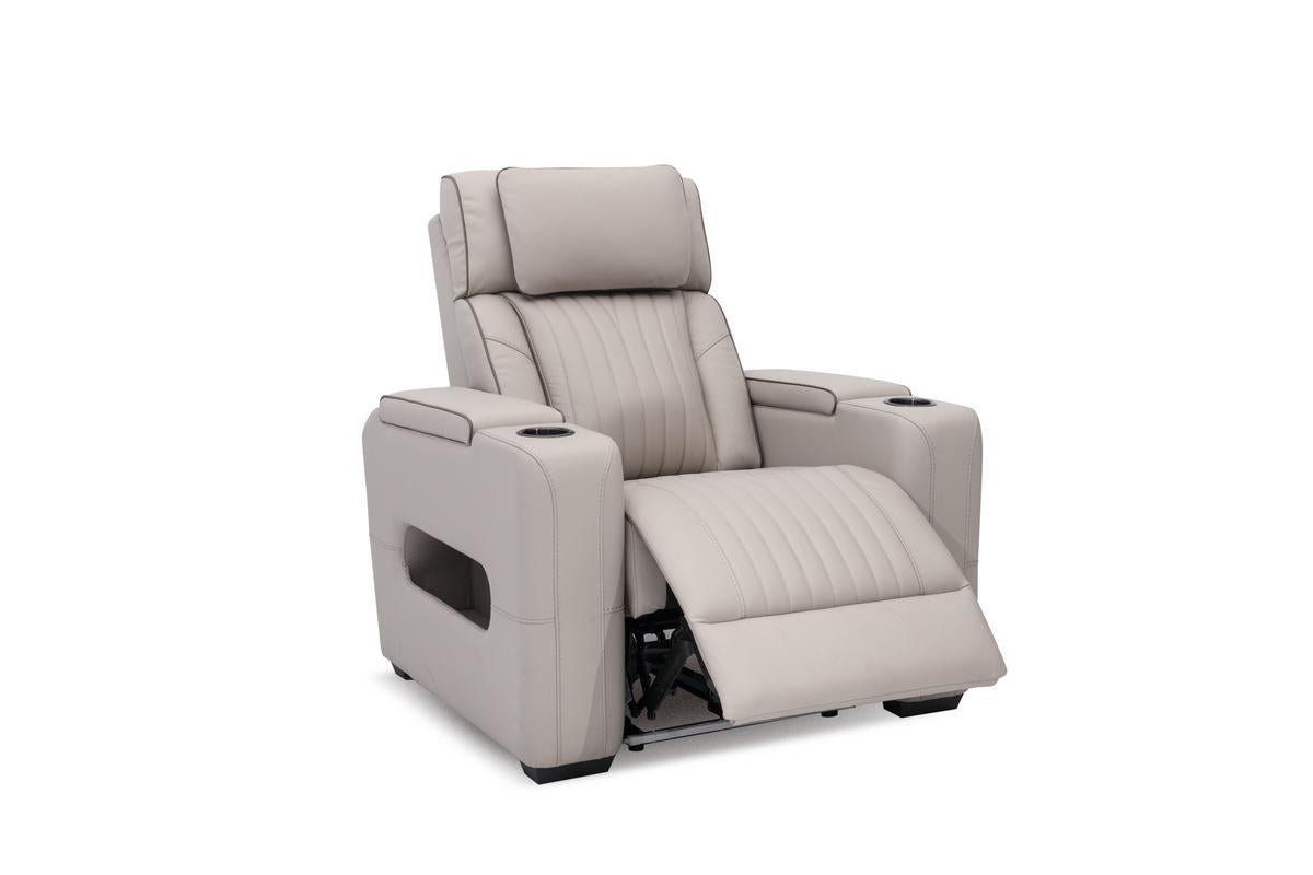WATTON011:Watton 2 Power Theater Sofa & Recliner,  ReclinedAngled