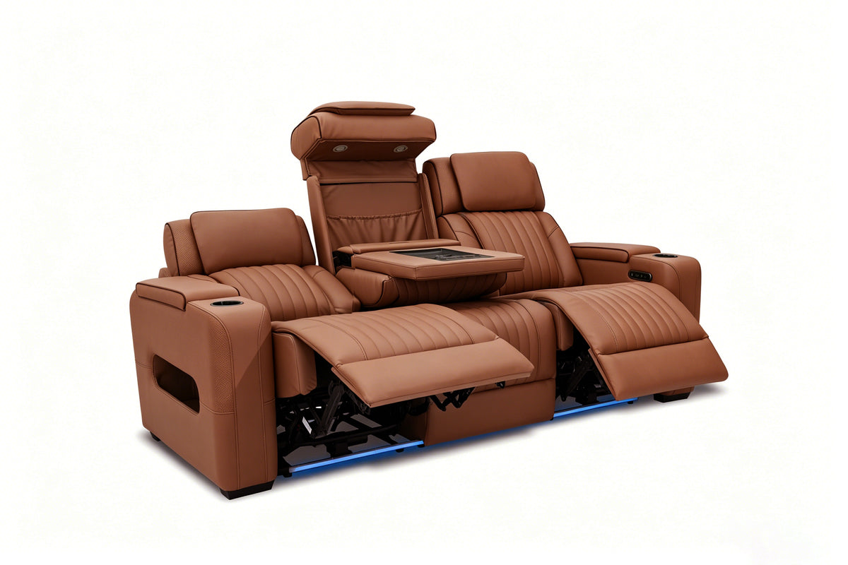WATTON010:Watton 2 Power Theater Sofa & Recliner,  ReclinedAngled