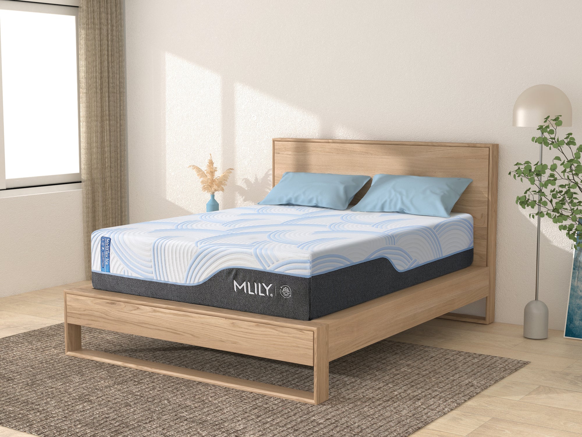 565452139:Wellflex Ice 1 Firm Mattress Styled