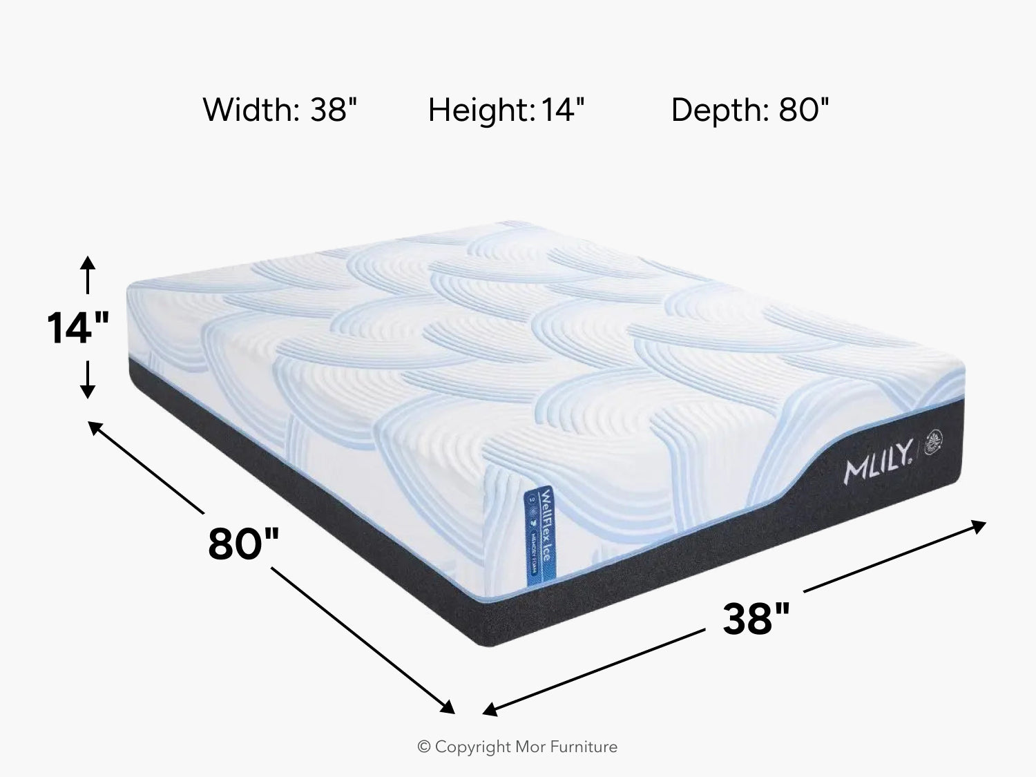 020803488:Wellflex Ice 1 Firm Mattress, 