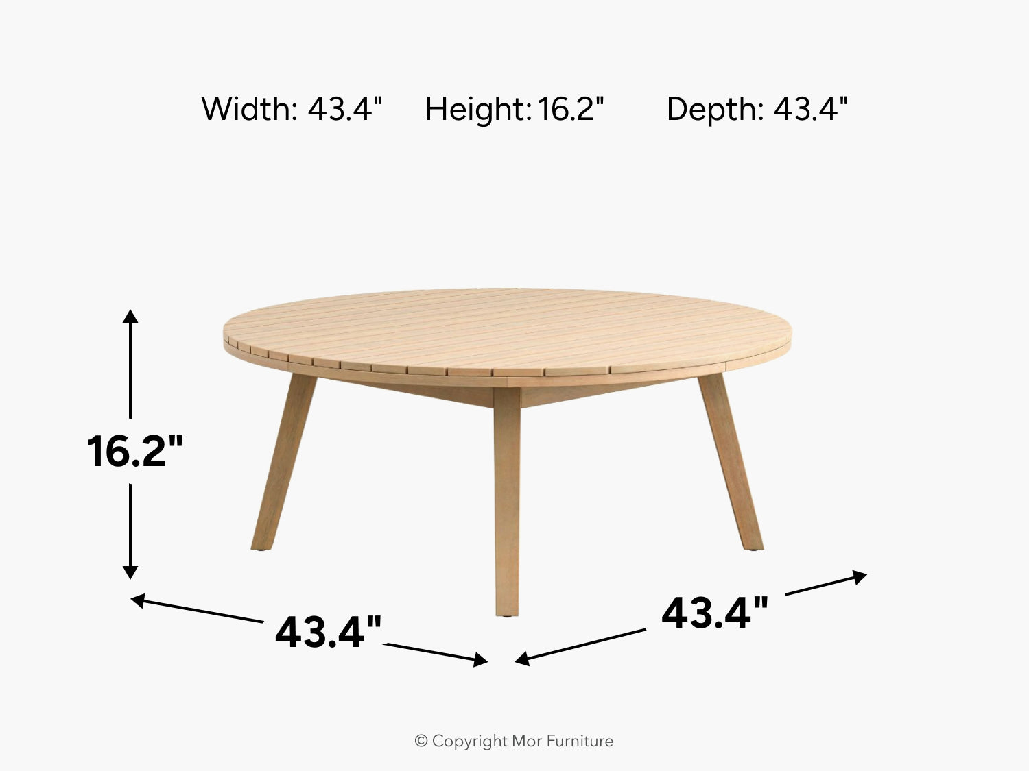 460215959:Wesley Outdoor Coffee Table, 