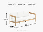 003634029:Wesley Outdoor Sofa, 