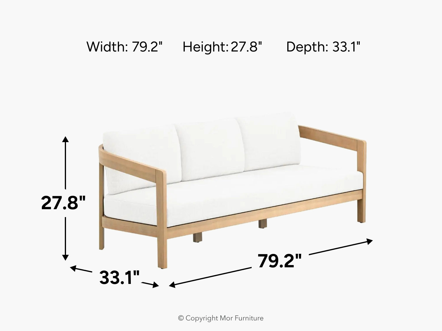003634029:Wesley Outdoor Sofa, 