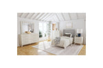 WESTLAN06:Westland Upholstered Panel Bed, Styled