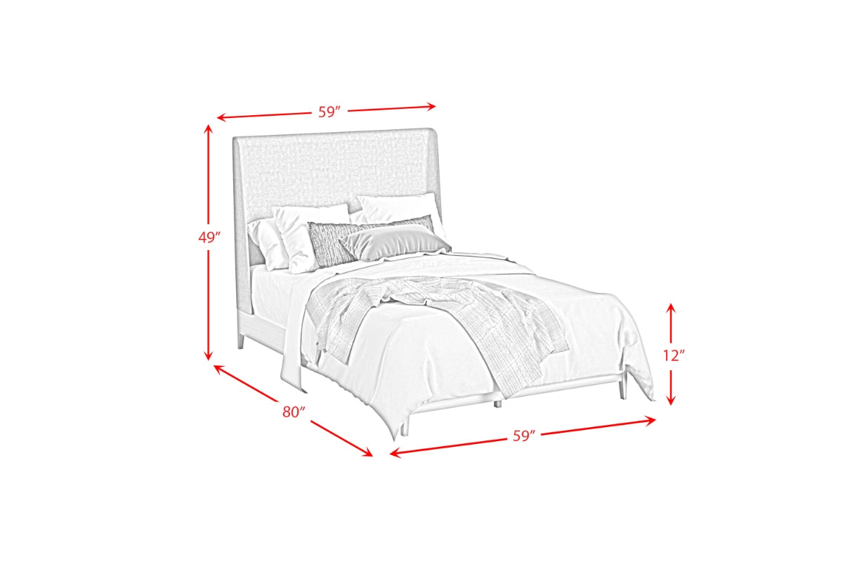WESTLAN04:Westland Upholstered Panel Bed, 