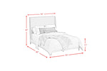 WESTLAN05:Westland Upholstered Panel Bed, 