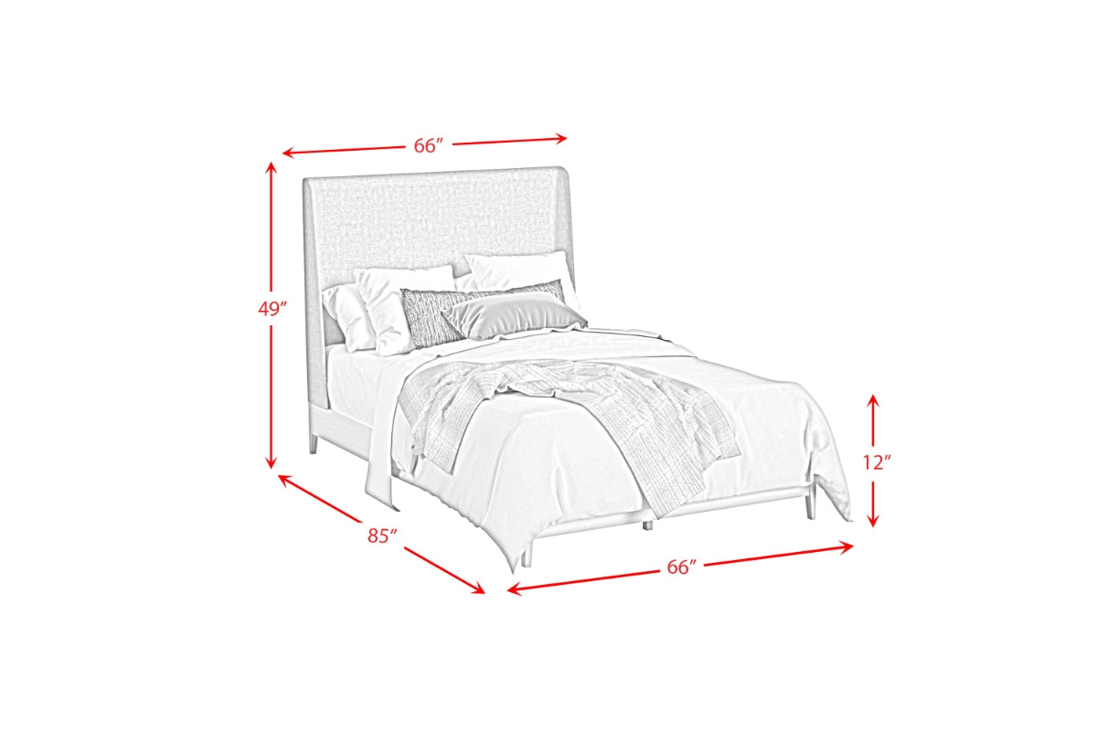 WESTLAN01:Westland Upholstered Panel Bed, 
