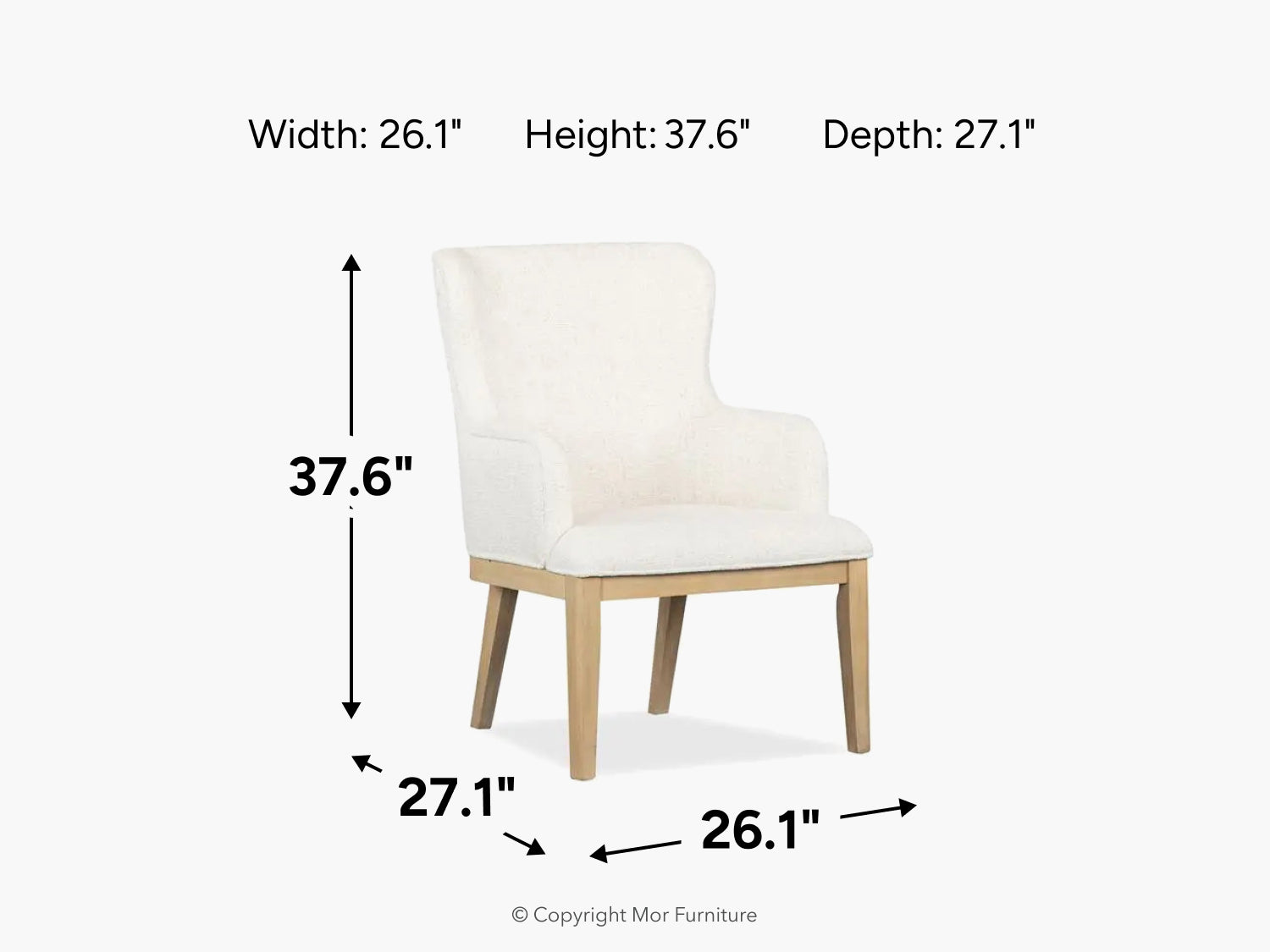 051901791:White Oak Arm Chair, 