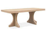 WHITEOAK7:White Oak Dining Table & 4 Cha, AngledAngle