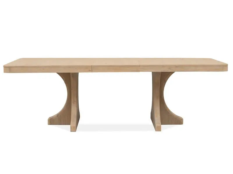 WHITEOAK7:White Oak Dining Table & 4 Cha, Front
