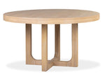 WHITEOAK0:White Oak Round Dining Table &, AngledAngle