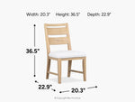 778975474:White Oak Side Chair, Side