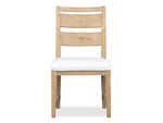 WHITEOAK5:White Oak Dining Table & 4 Chairs, FrontSide