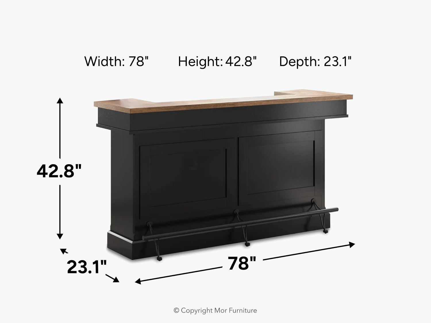 047850285:Wildenauer Bar Height Dining Table, 