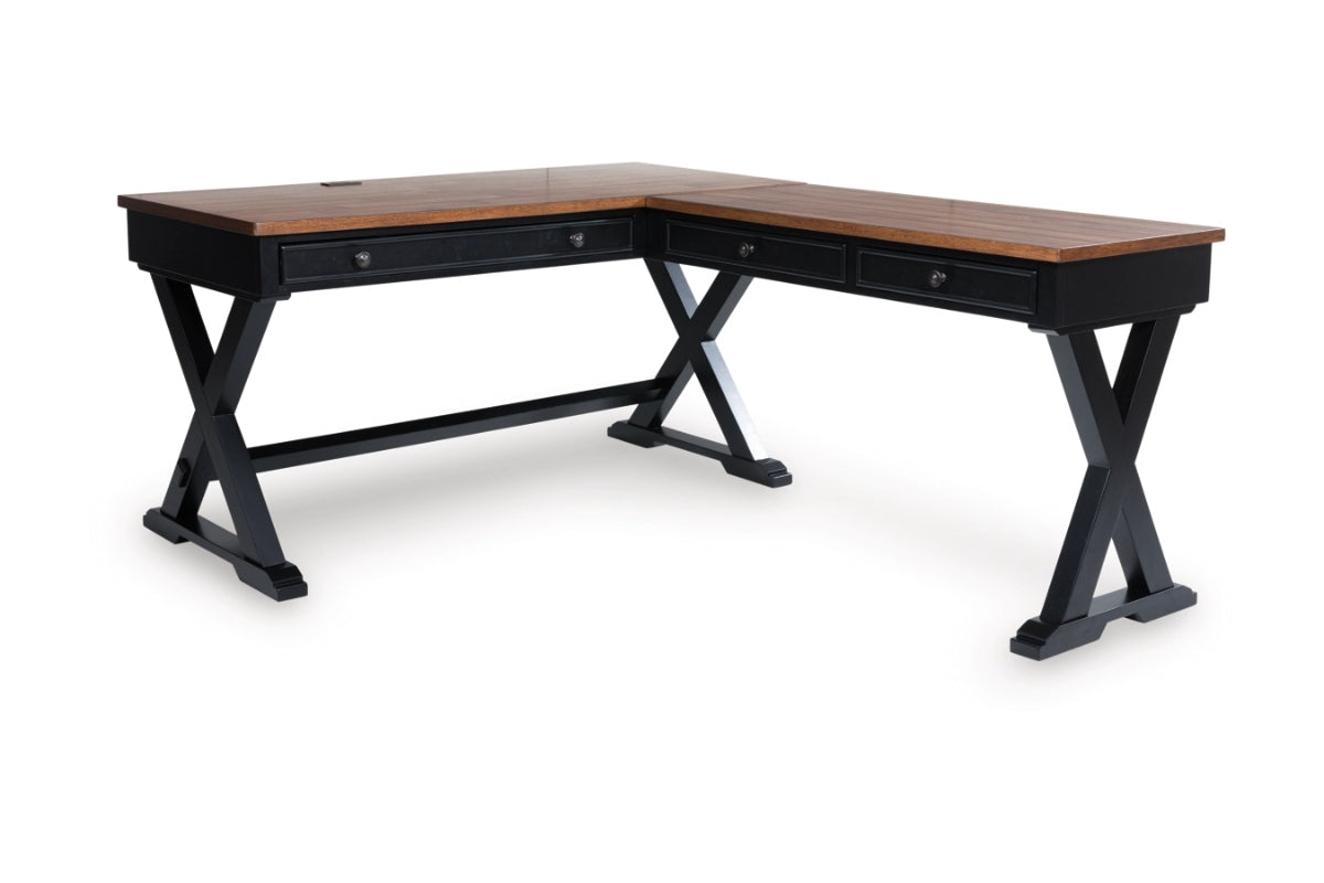 WILDEND20:Wildenauer Office Desk, AngledAngle