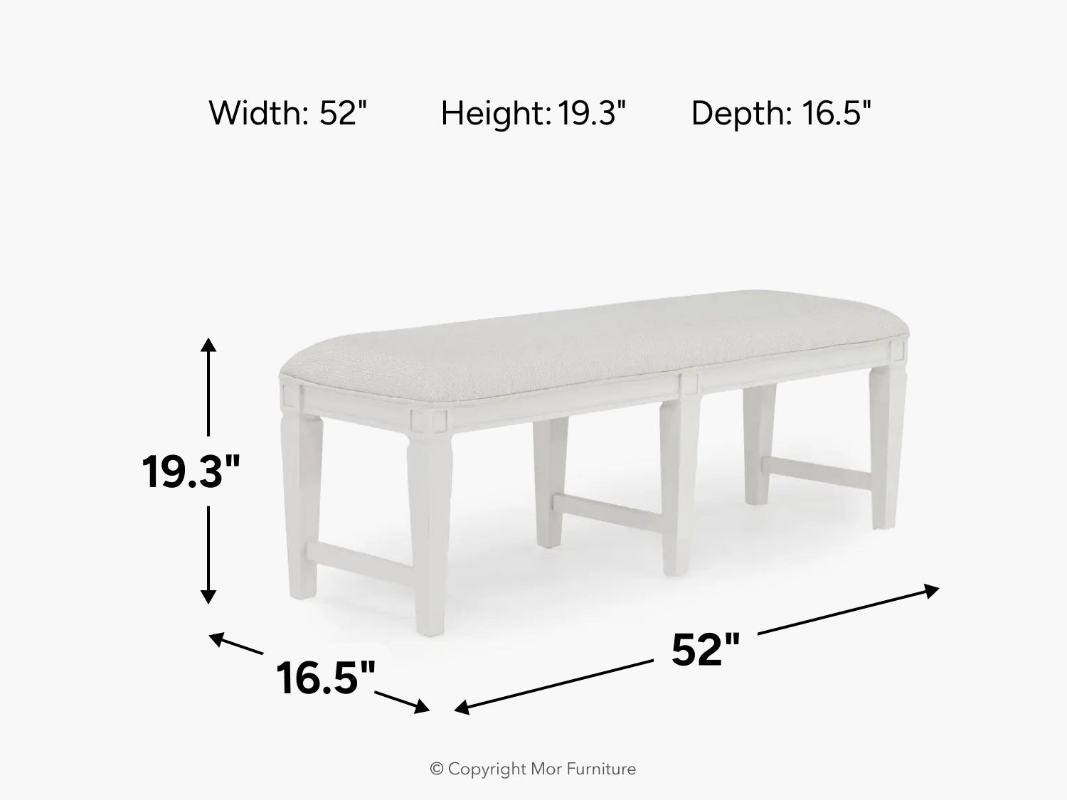 147406399:Willowbrook Dining Bench, 