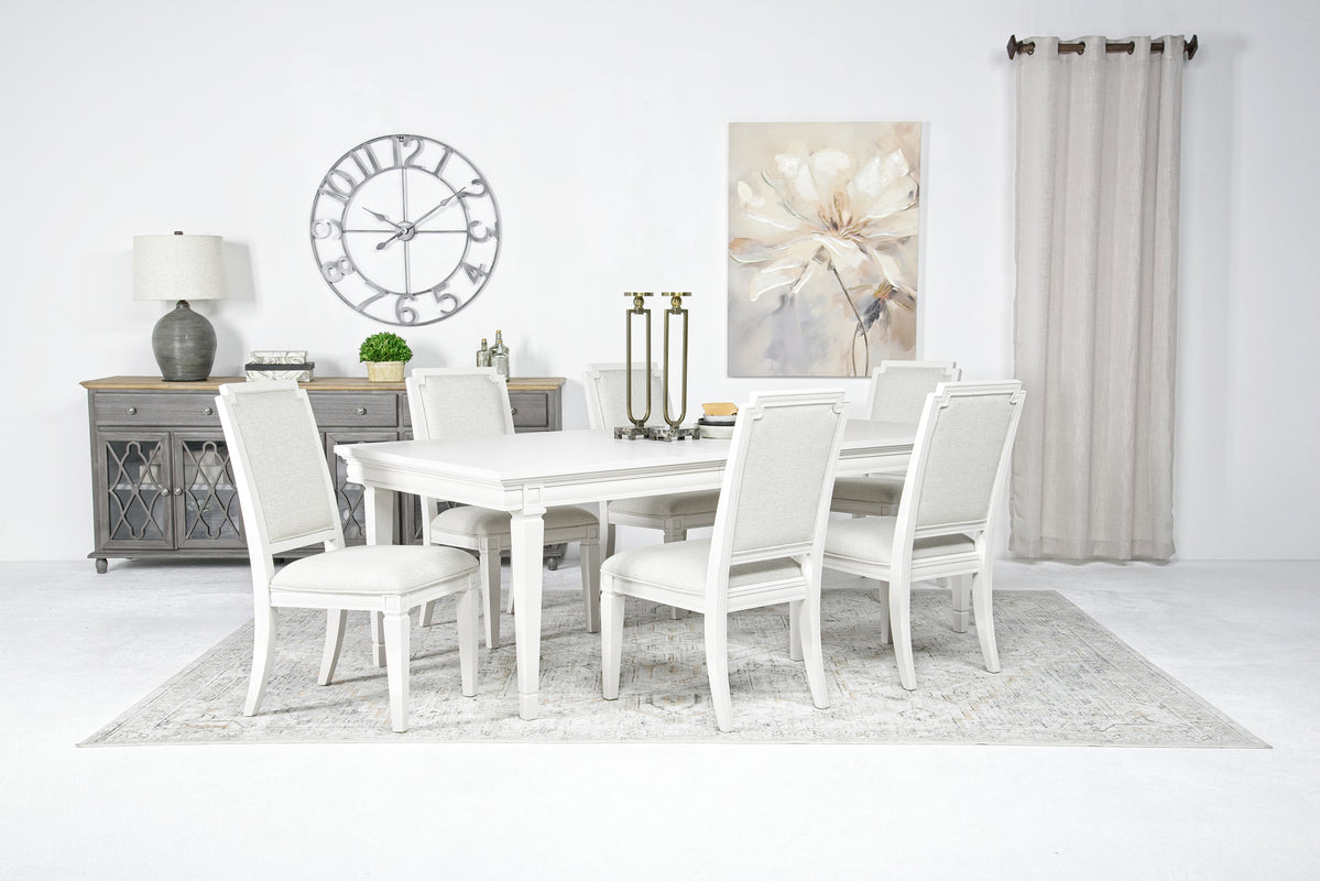 WILLOW505:Willowbrook Dining Table & 6 C, StyledBack
